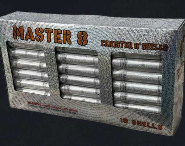Master 8″ Canister Shells - Going Ape Fireworks